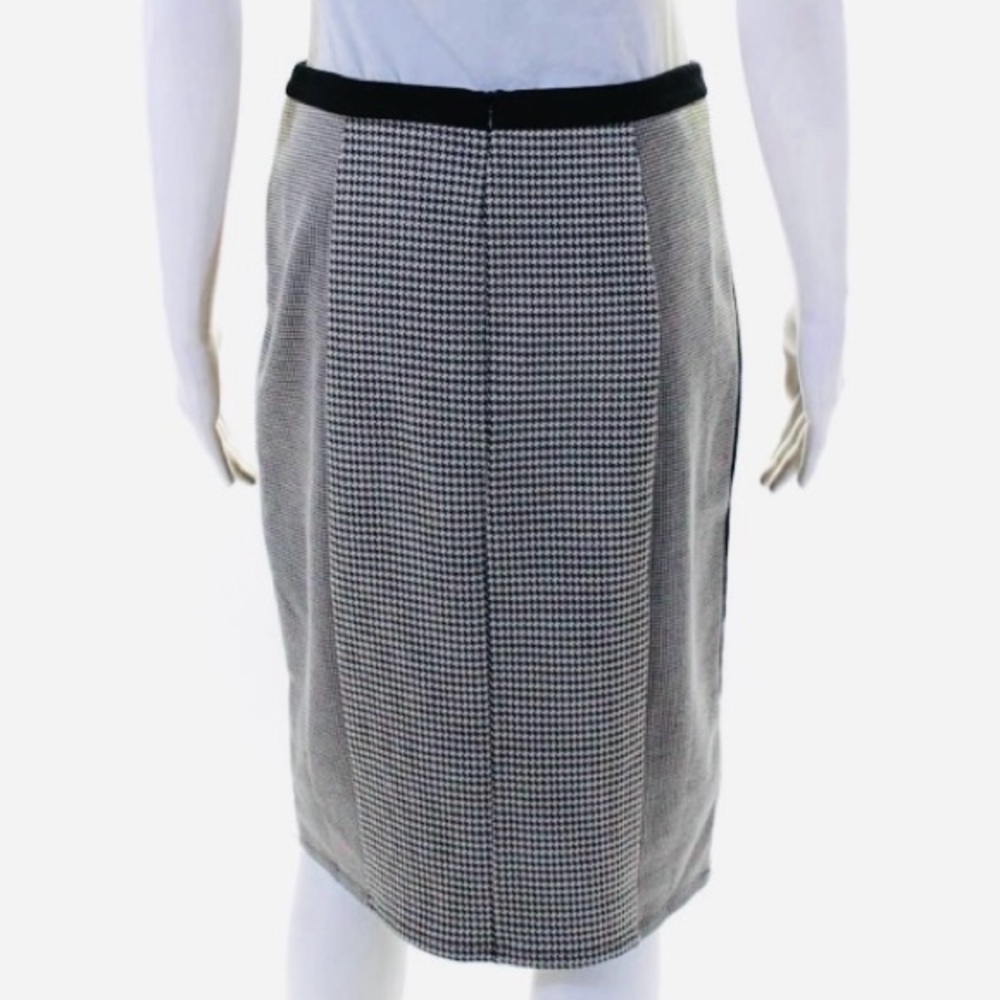 MaxMara Weekend Houndstooth Pencil Skirt in Black & White Size Small - Picture 3 of 5